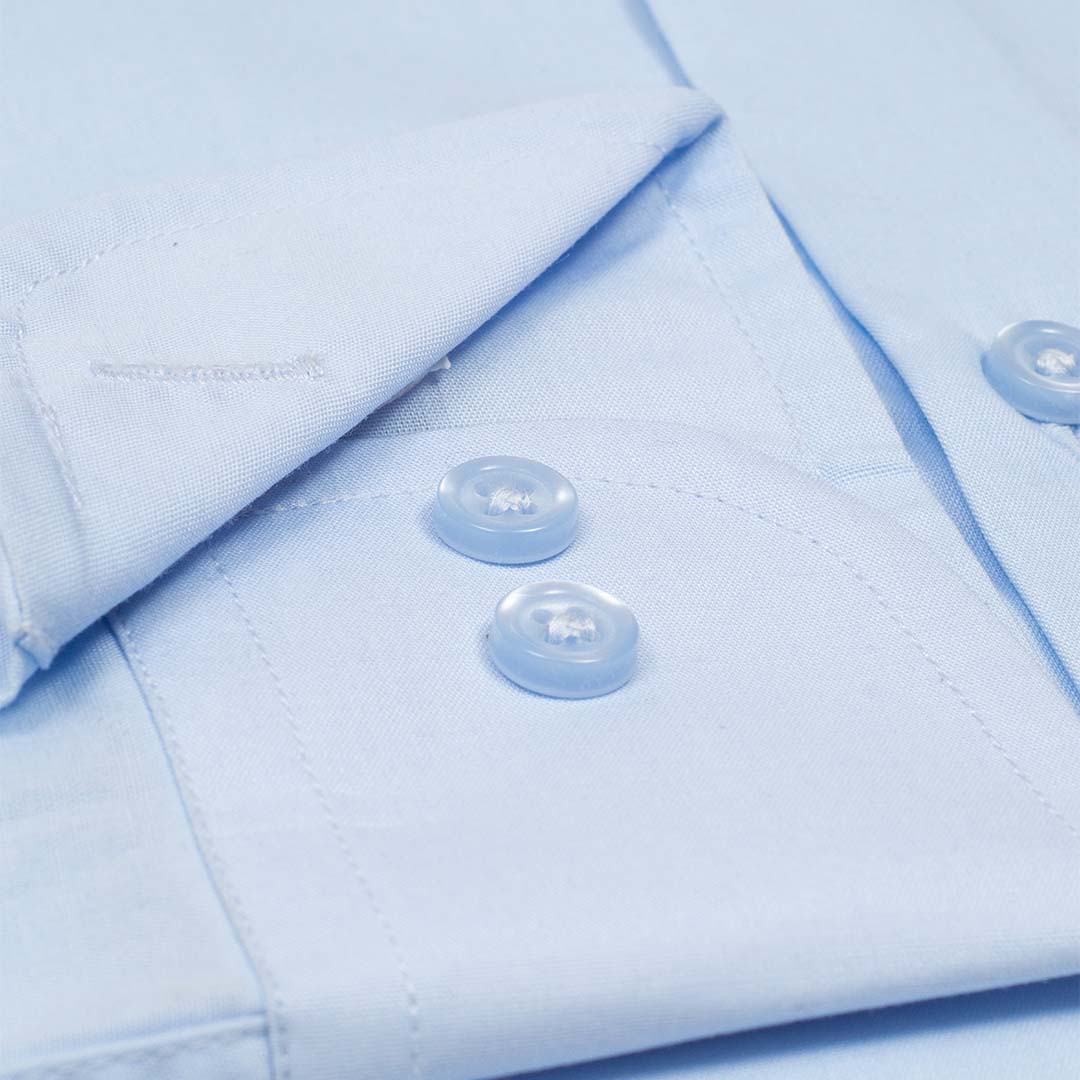 Imported Thai Fabric Sky Blue Color Plain Shirt