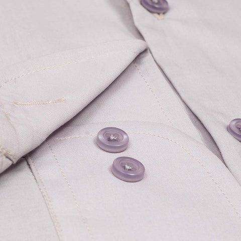 Imported Thai Fabric Light Grey Color Plain Shirt
