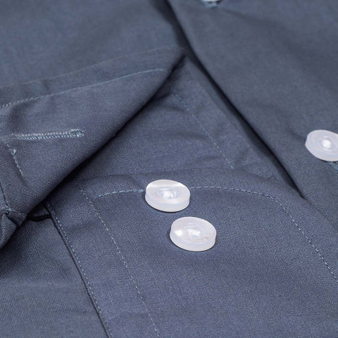 Imported Fabric Dark Grey Color Plain Shirt