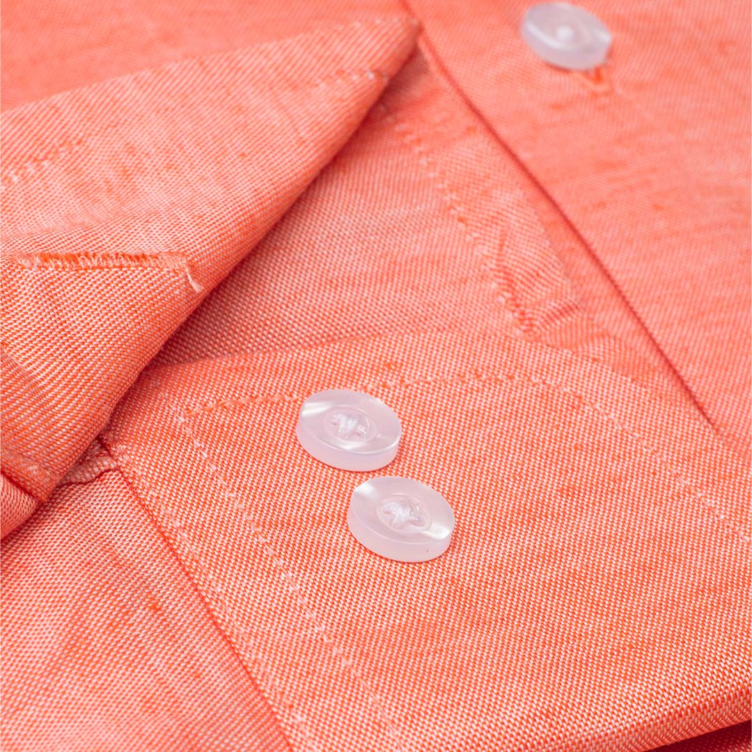 Peach Color Lu Thai Textured Shirt
