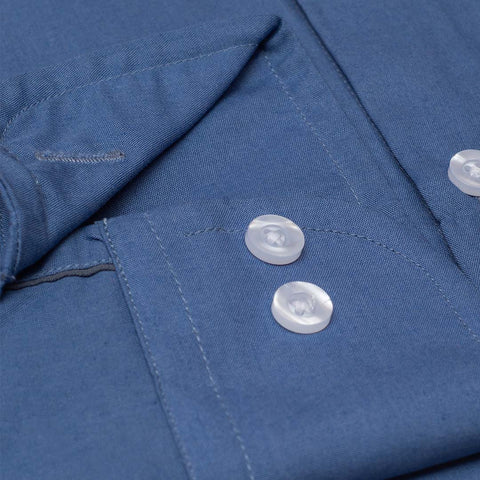 Imported Thai Fabric Teal Blue Color Plain Shirt