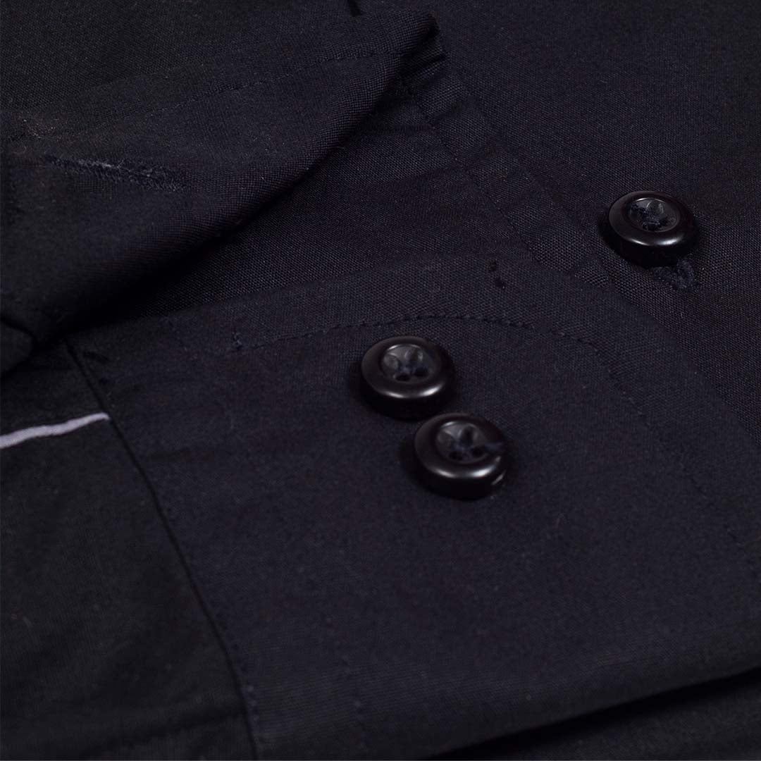 Imported Thai Fabric Black Color Plain Shirt