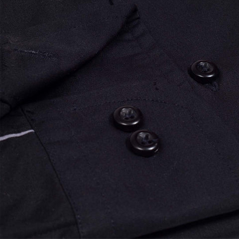 Imported Thai Fabric Black Color Plain Shirt