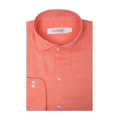 Peach Color Lu Thai Textured Shirt