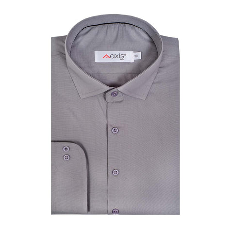 Imported Thai Fabric Grey Color Plain Shirt