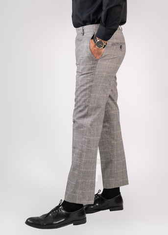 Formal Dress Grey Check Pants