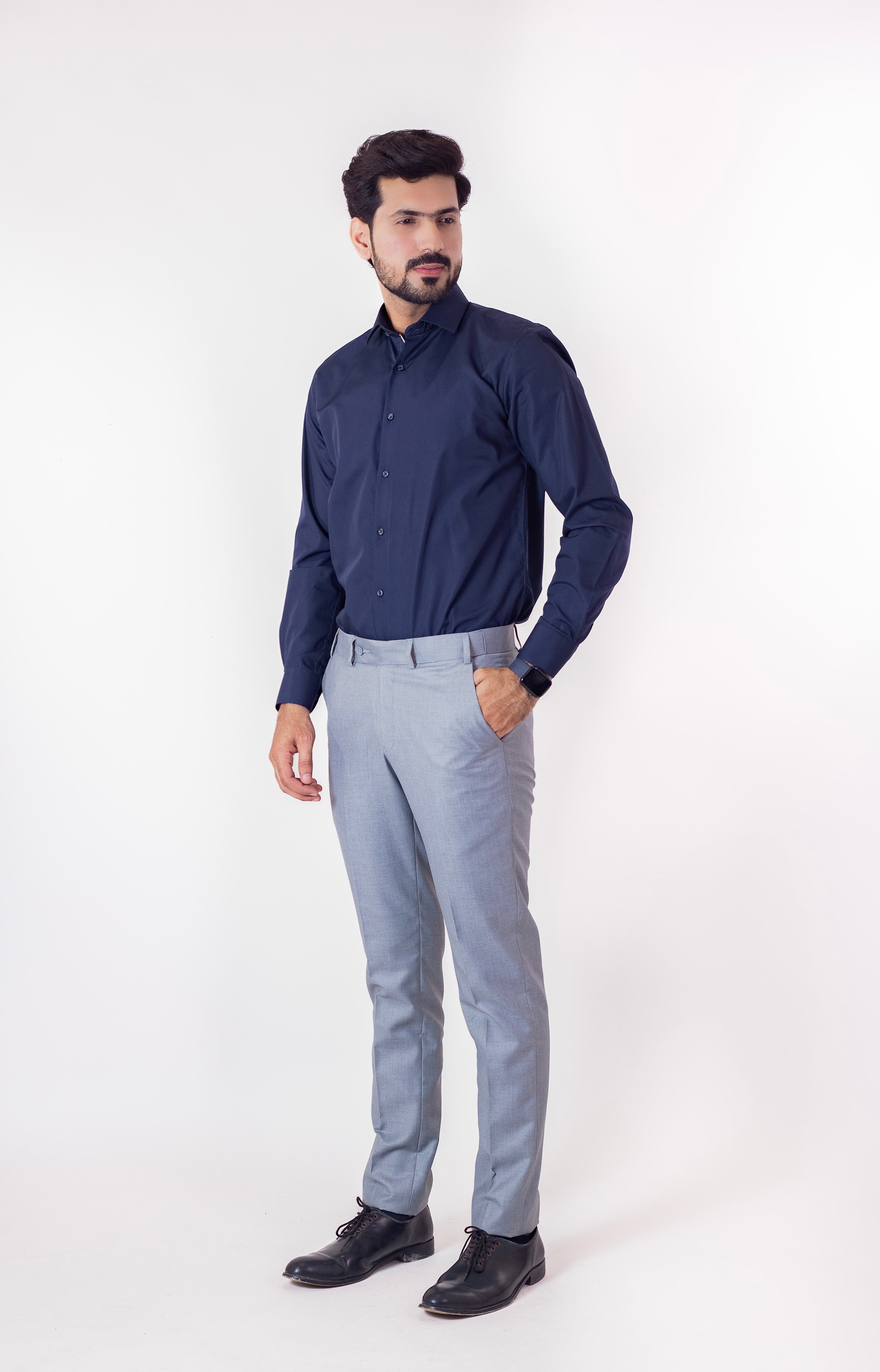 Formal Active Waist Cadet Grey Pants