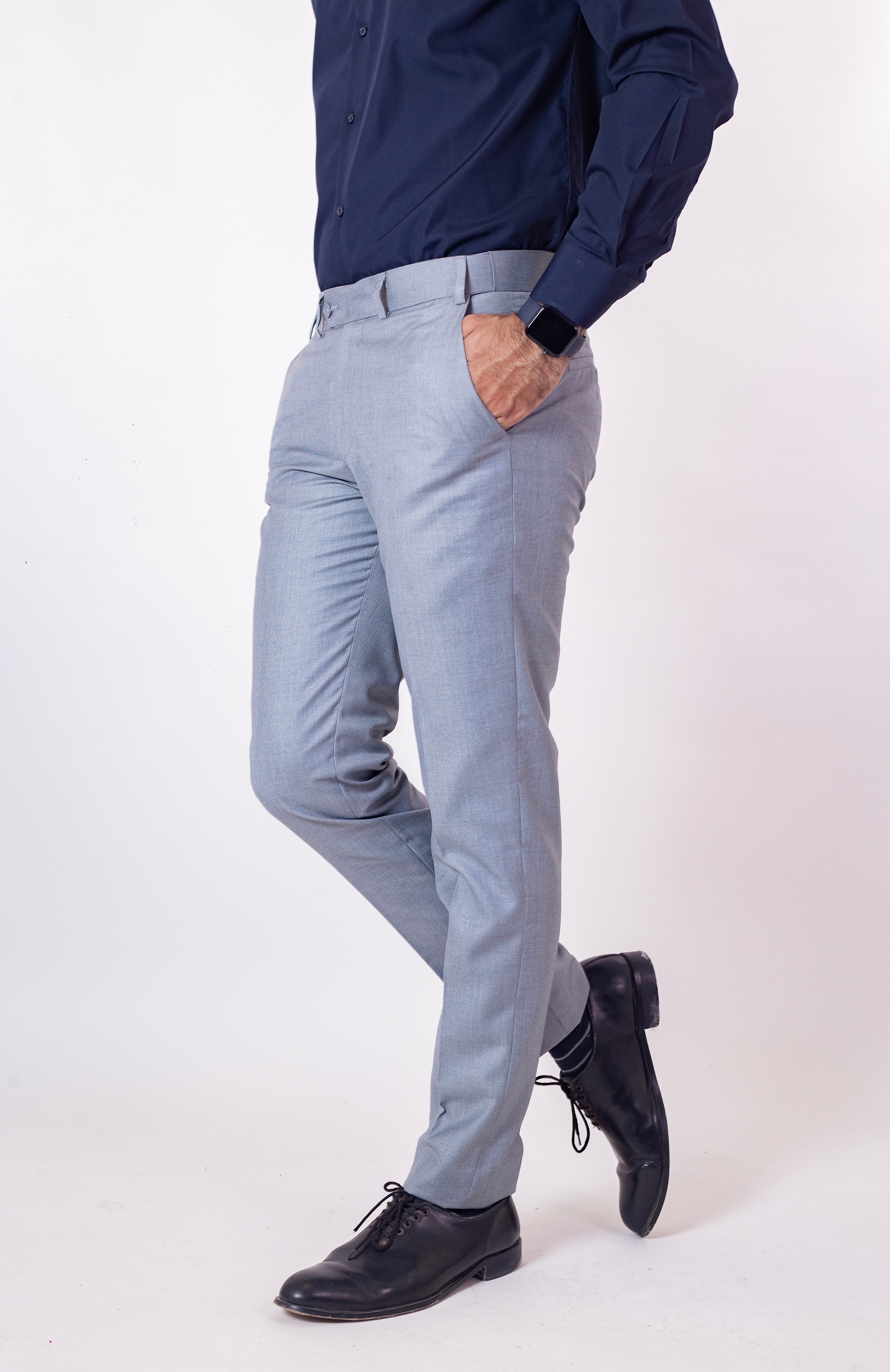 Formal Active Waist Cadet Grey Pants