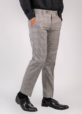 Formal Dress Grey Check Pants