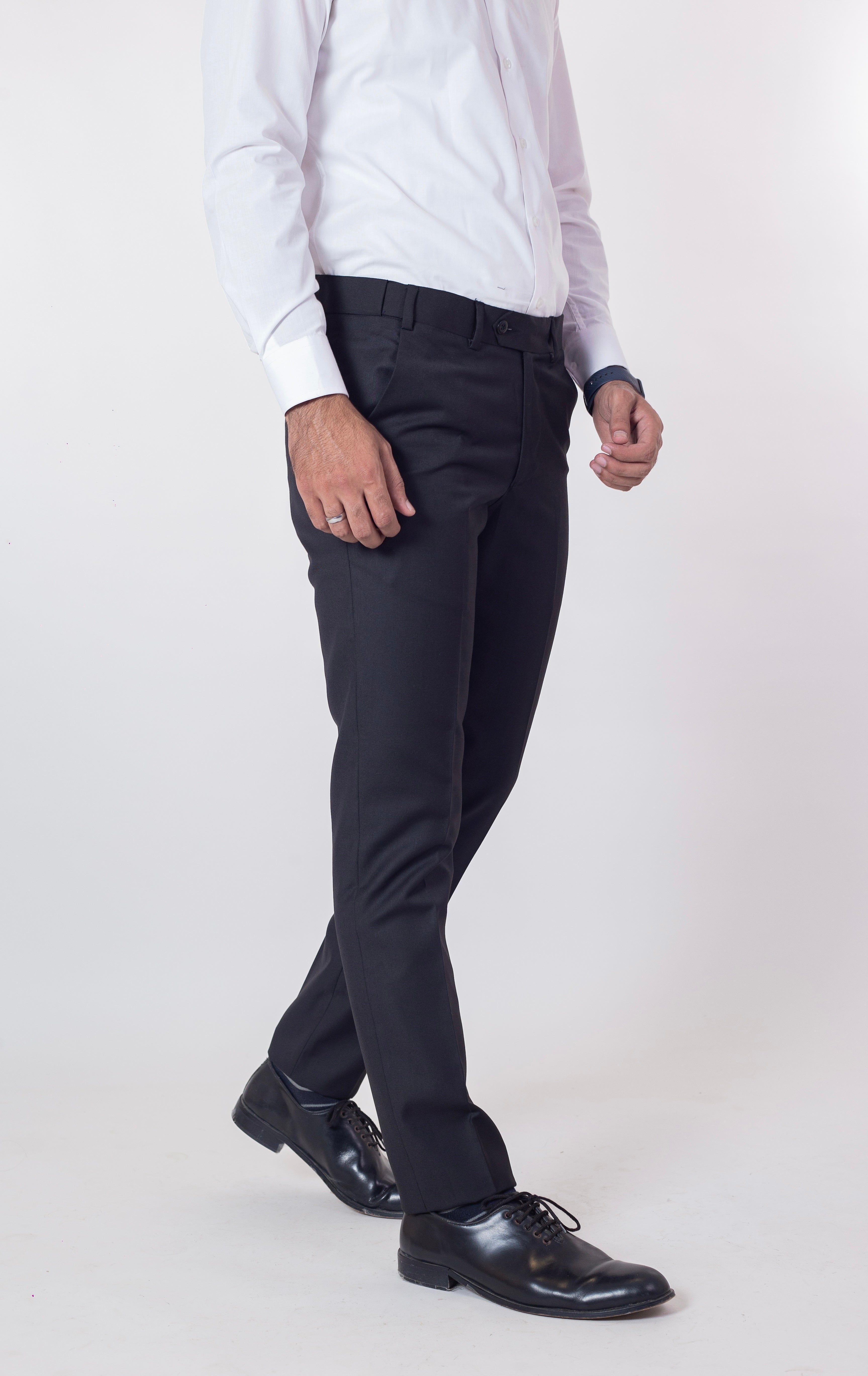 Formal Active Waist Black Pants