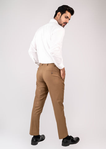 Formal Dress Active Waist Brown Pants