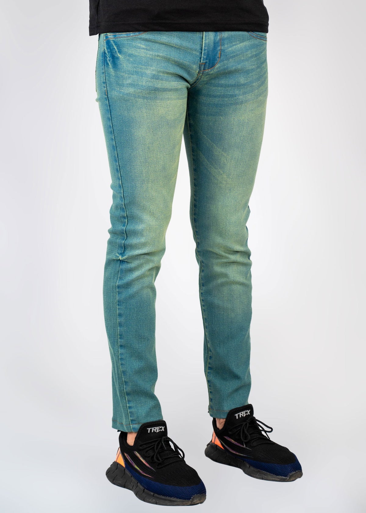 Green Power Stretch Jeans - The Axis Clothing