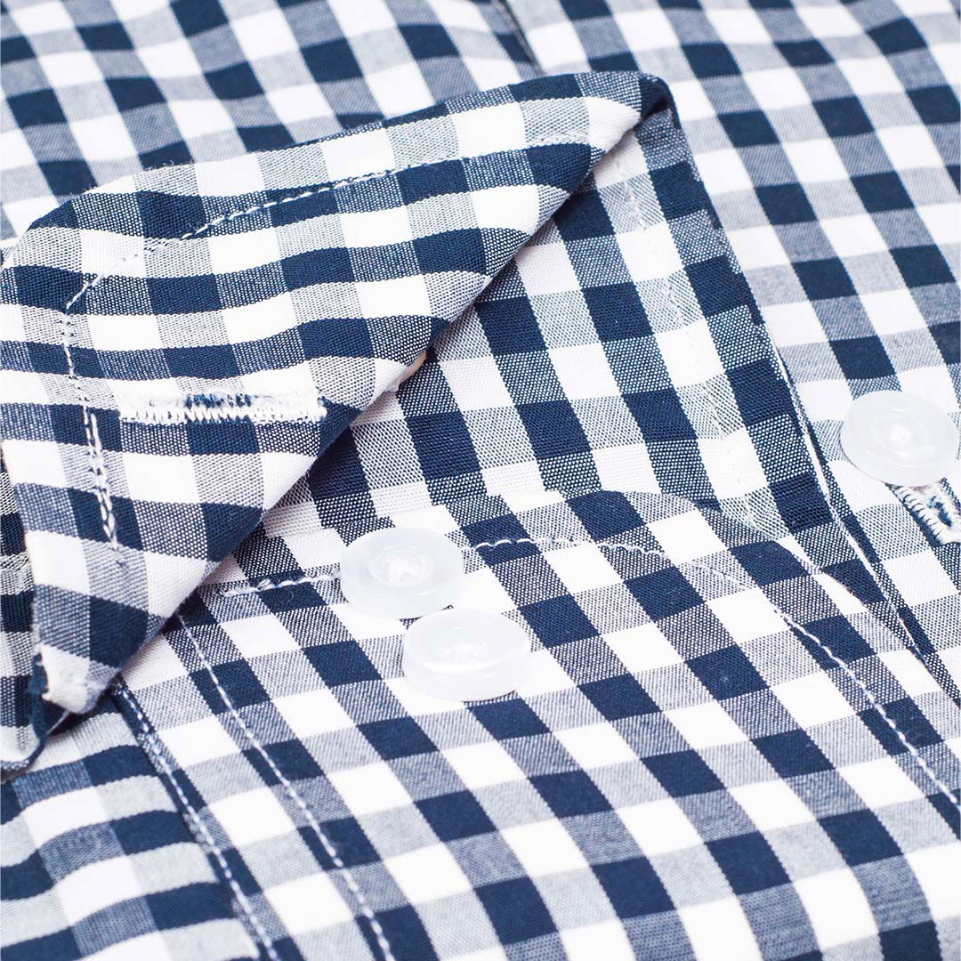 Grey Color Lu Thai Fabric Designer Check Shirt - The Axis Clothing