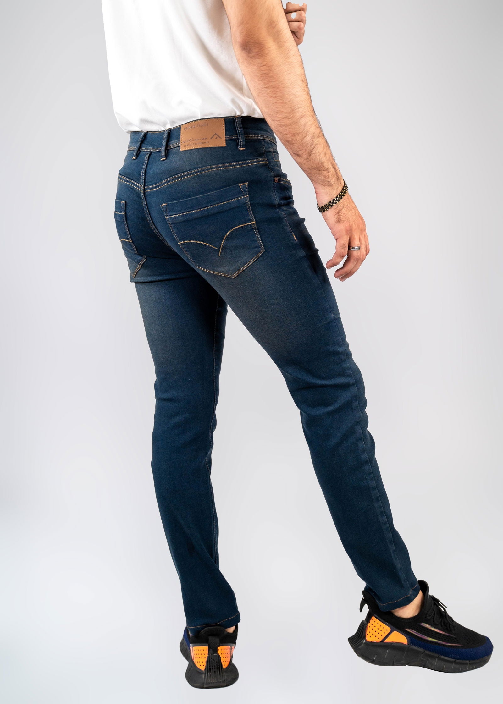 Gunmetal Blue Jeans - The Axis Clothing