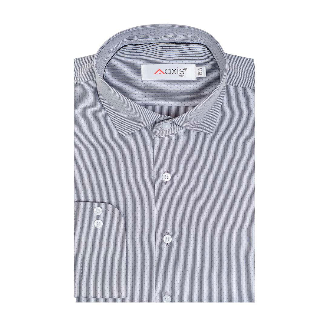 Light Grey Color Lu Thai Fabric Designer Shirt - The Axis Clothing