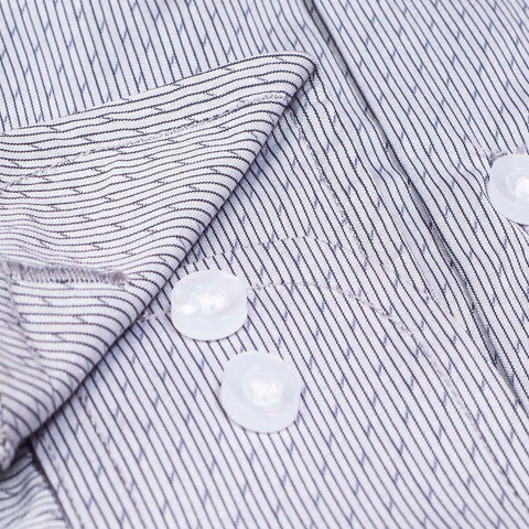 Light Grey Color Lu Thai Fabric Designer Shirt - The Axis Clothing