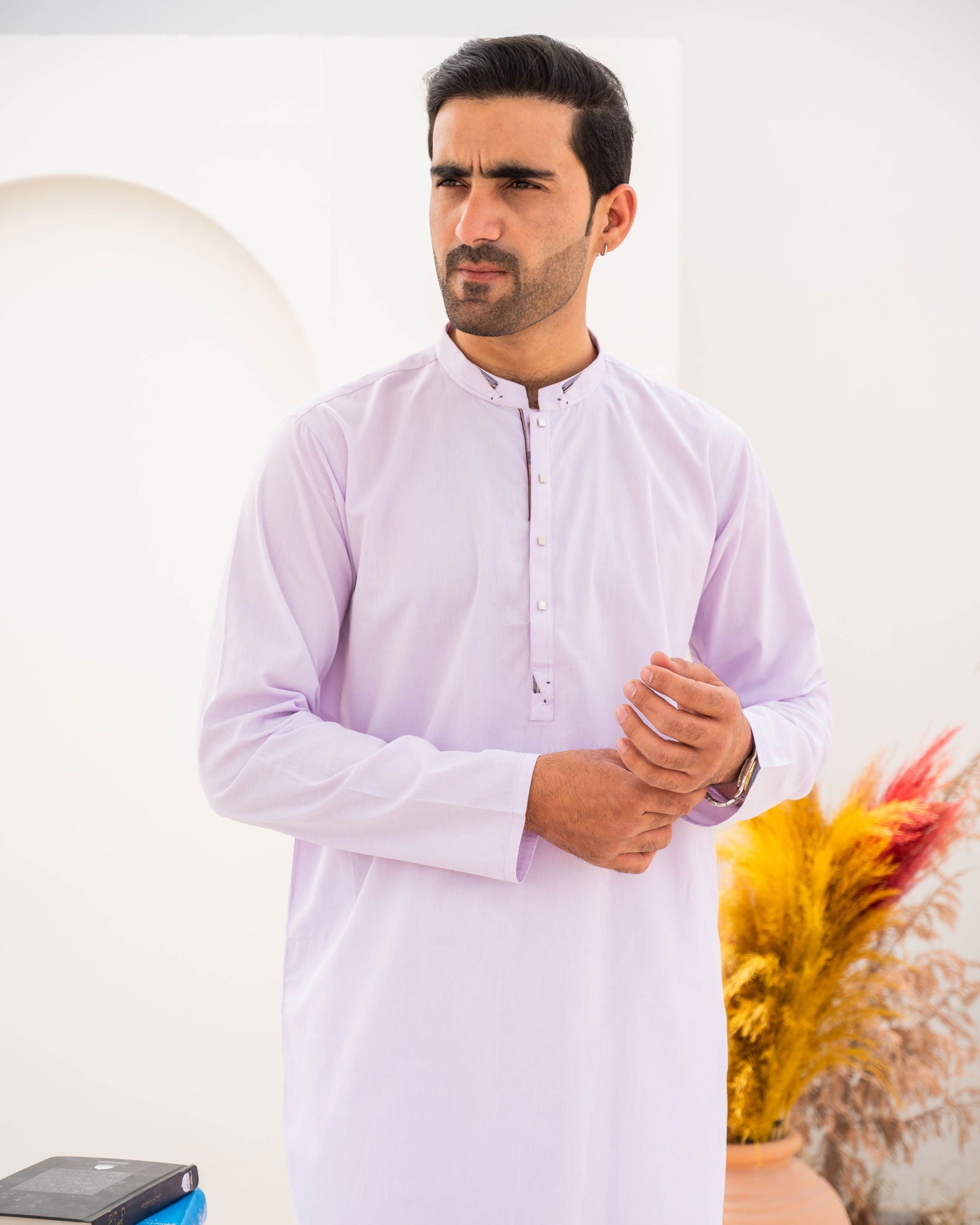 Light Purple Formal Kurta - The Axis Clothing