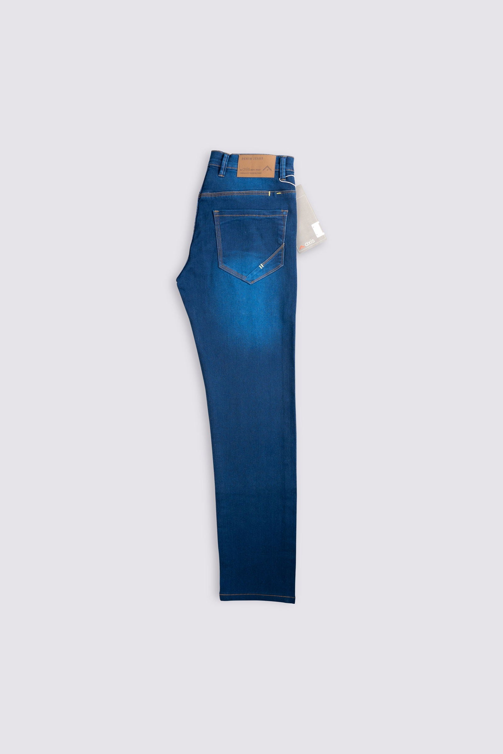 Power Stretch Denim Aqua Blue Jeans - The Axis Clothing