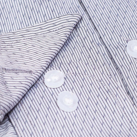 Light Grey Color Lu Thai Fabric Designer Shirt